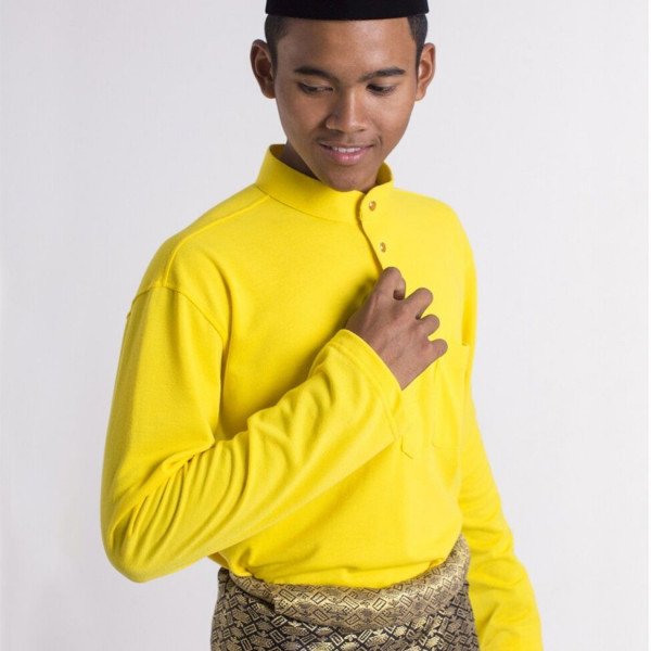 Baju Melayu Lacoste - Yellow